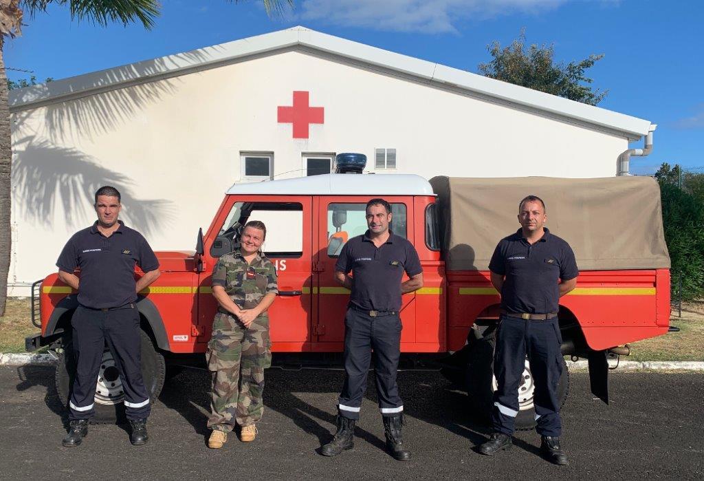 Des marins-pompiers de la Base Navale de Port des Galets (La Réunion)
