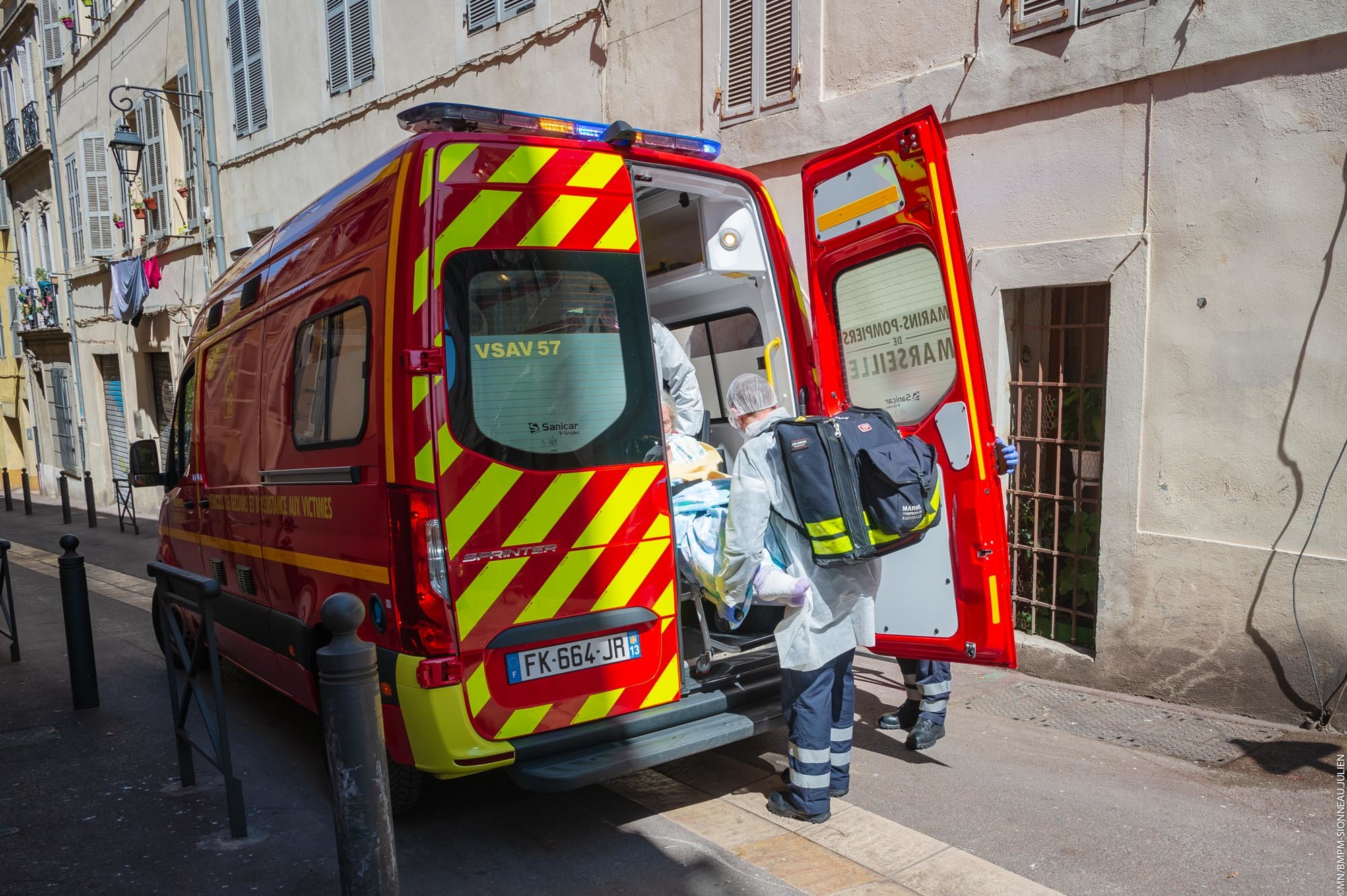 Un véhicule d'intervention des marins-pompiers de Marseille