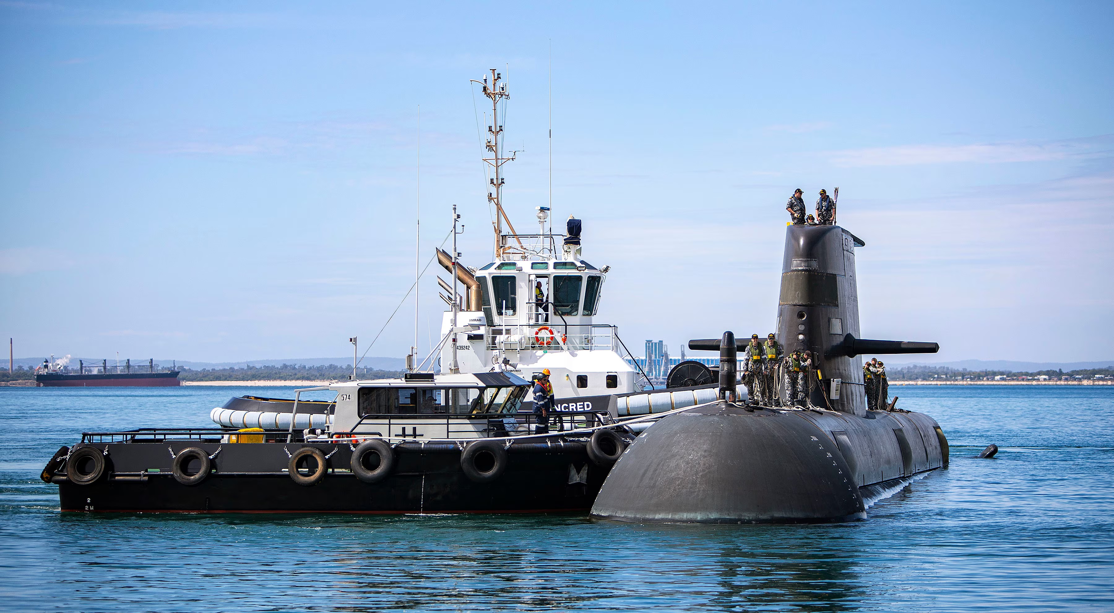 Le sous-marin australien HMAS Farncomb