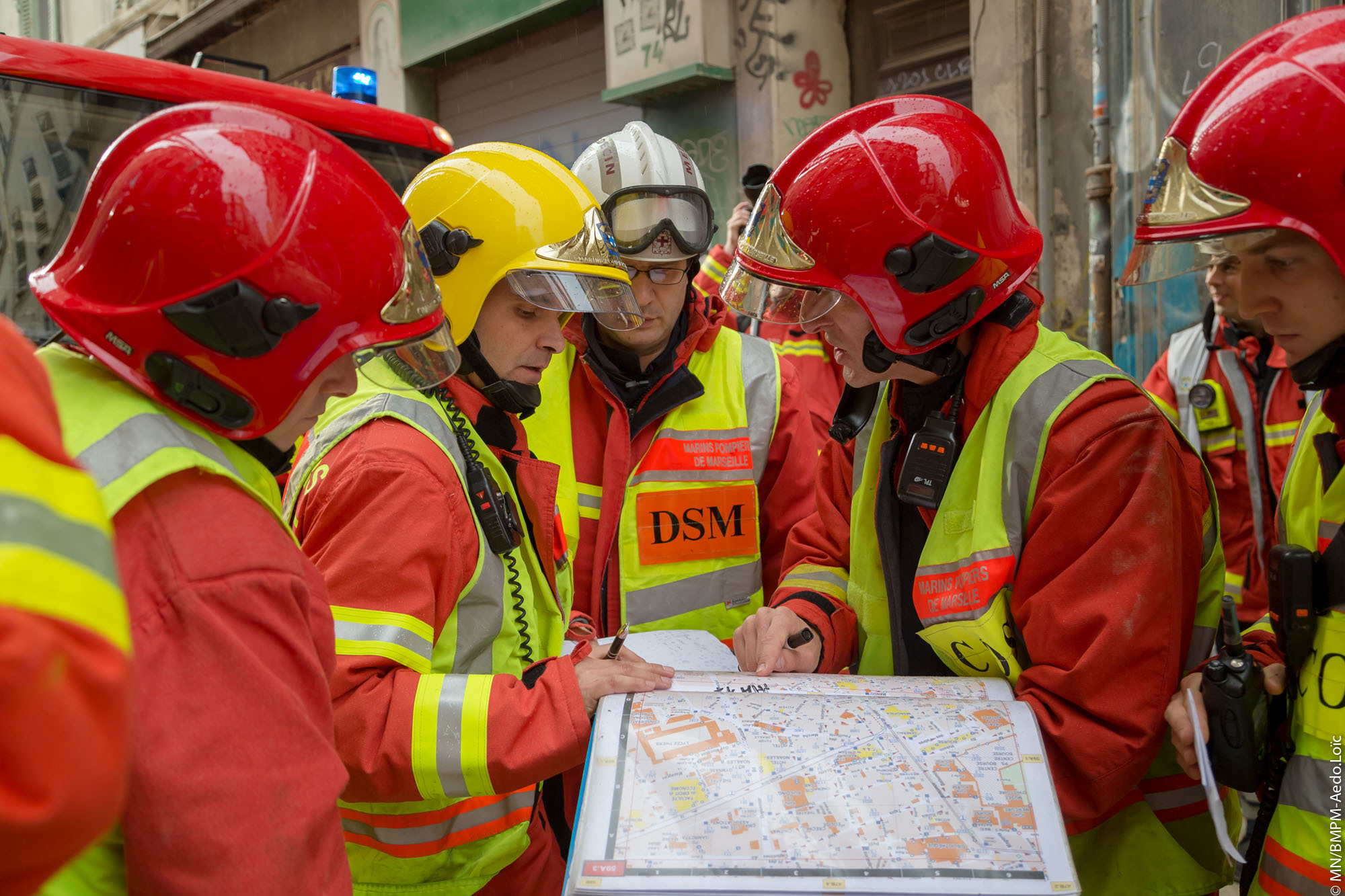 Les marins-pompiers de Marseille organisent les secours