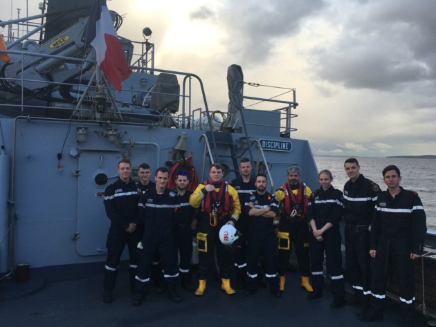 Les sauvetageurs en mer britanniques rencontrent l'équipage du Panthère