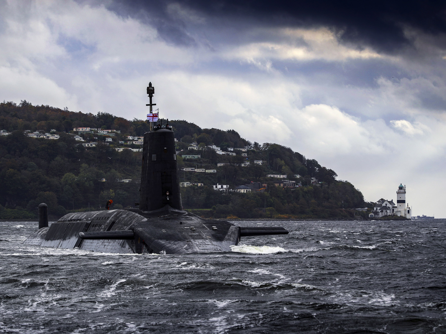 Le sous-marin nucléaire lanceur d’engins (SNLE) de la Royal Navy HMS Vengeance