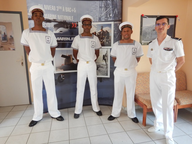 Trois nouvelles recrues pour la Marine nationale en Martinique 
