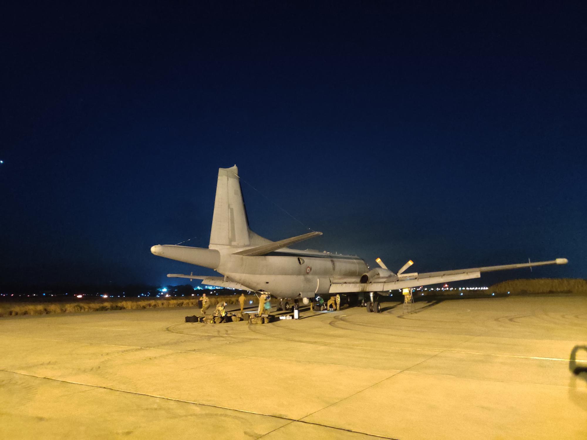 Un avion de patrouille maritime Atlantique 2 déployé sur l’île de Chypre