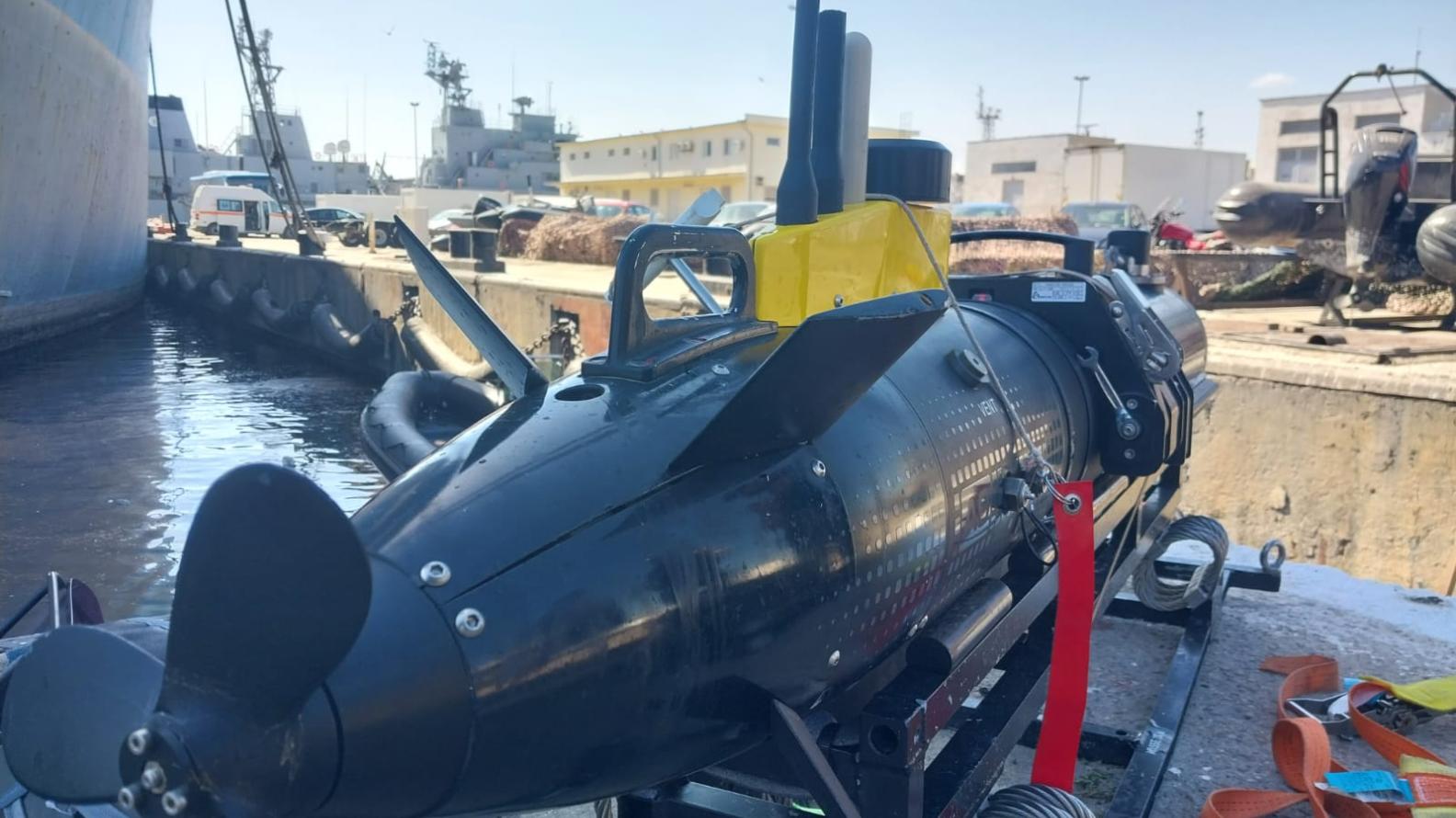 Un des drones utilisés lors de l'exercice Sea Breeze 23