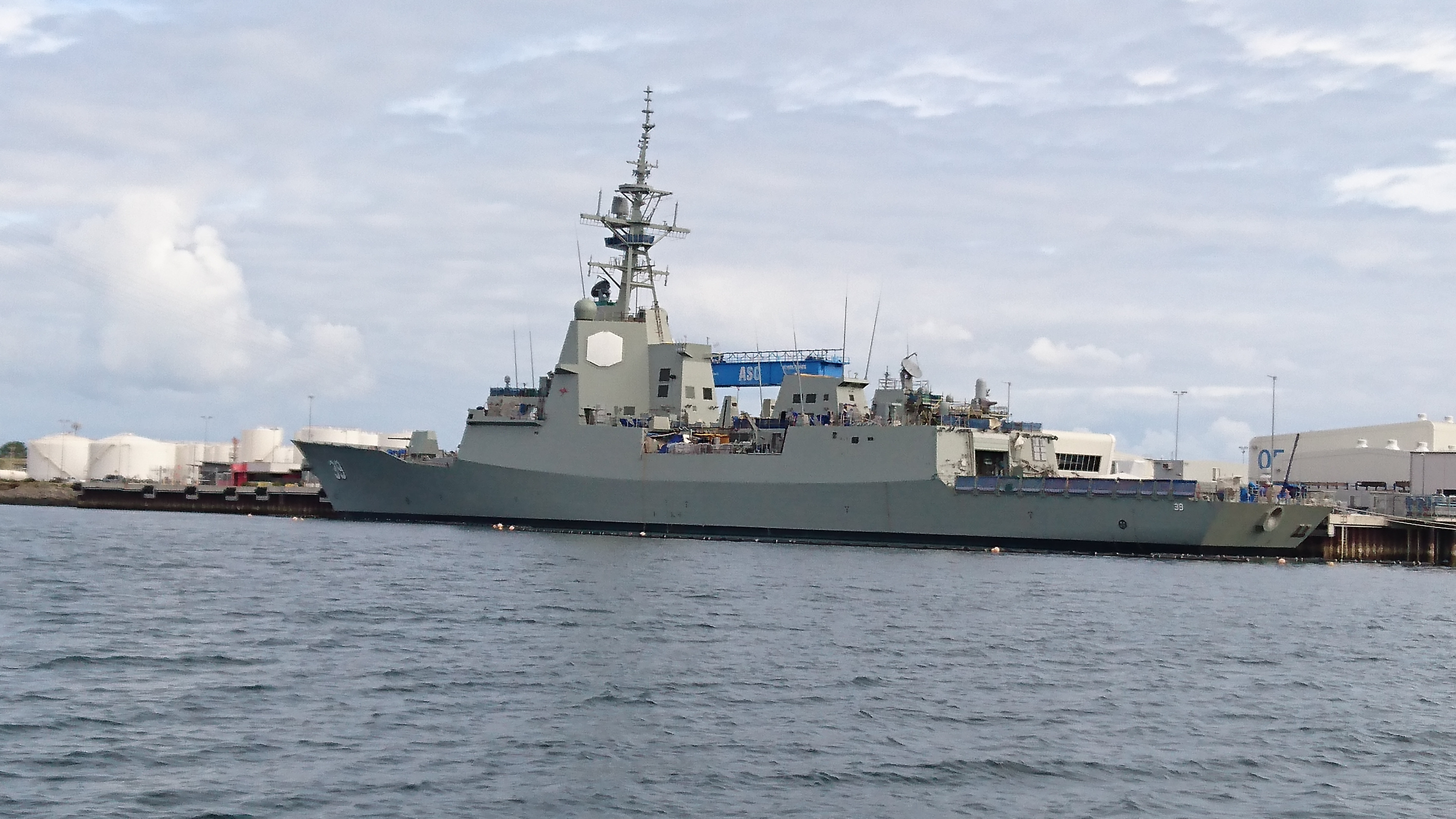 Le destroyer australien HMAS Hobart