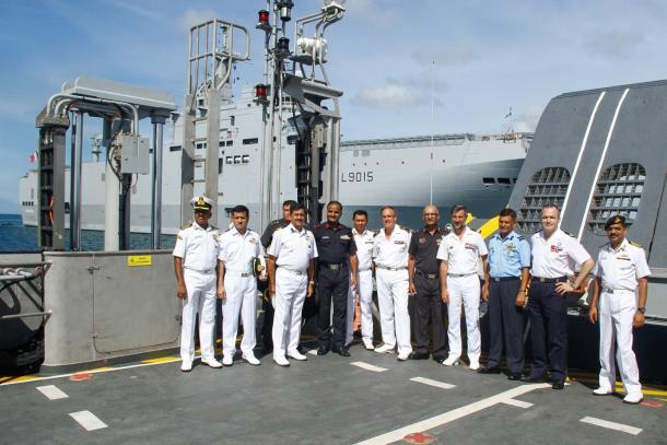 Coopération opérationnelle entre les marines française et indienne