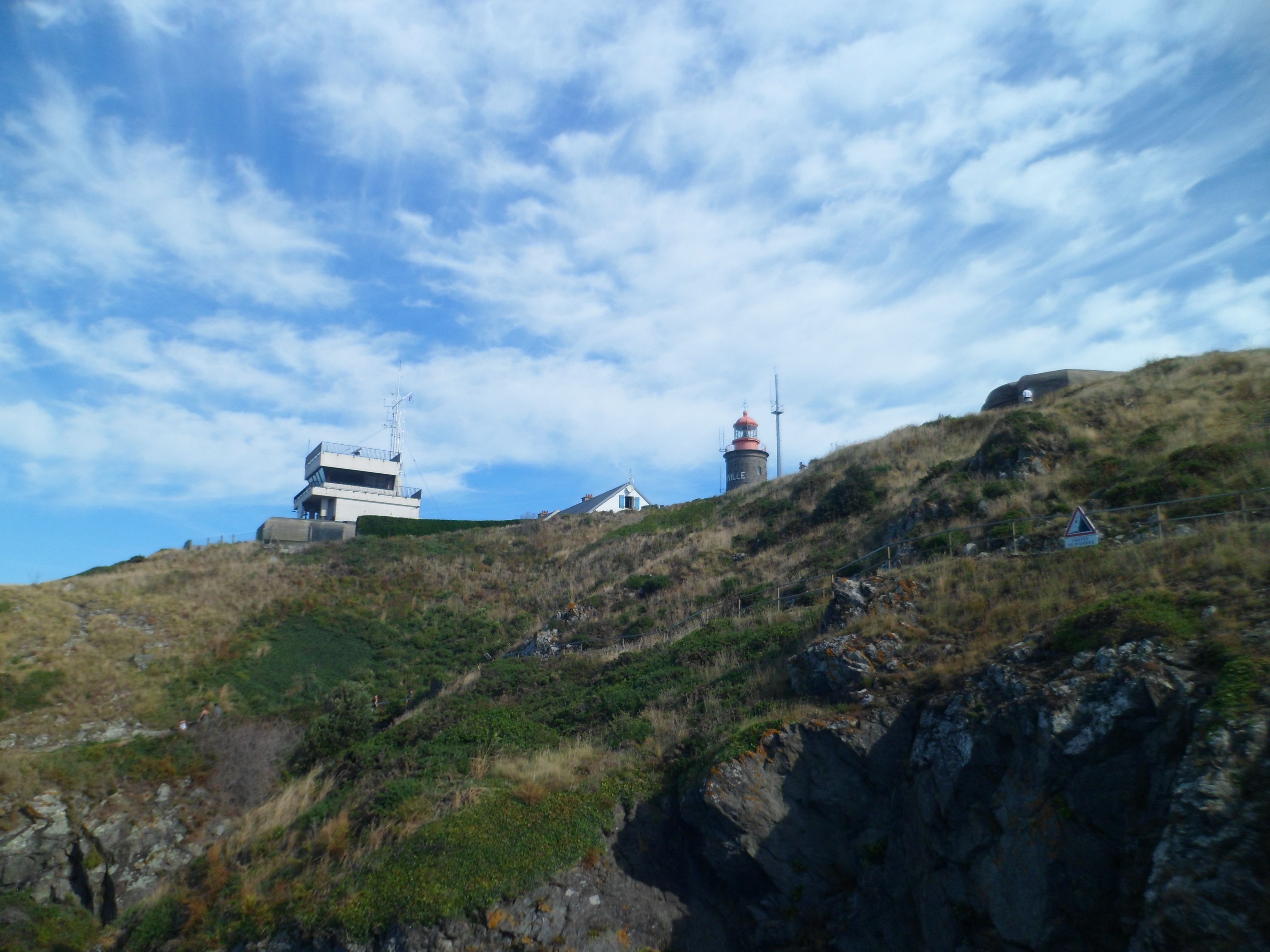 Sémaphore et phare de la pointe du Roc à Granville