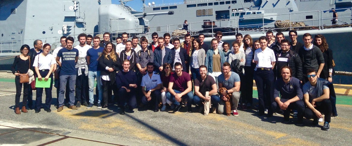 Journée découverte de la marine nationale pour 50 étudiants issus de cinq écoles d’ingénieurs