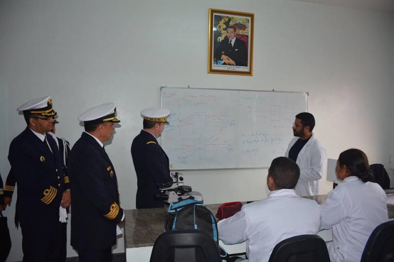 Le commandant de l'Ecole Navale visite l'académie royale marocaine
