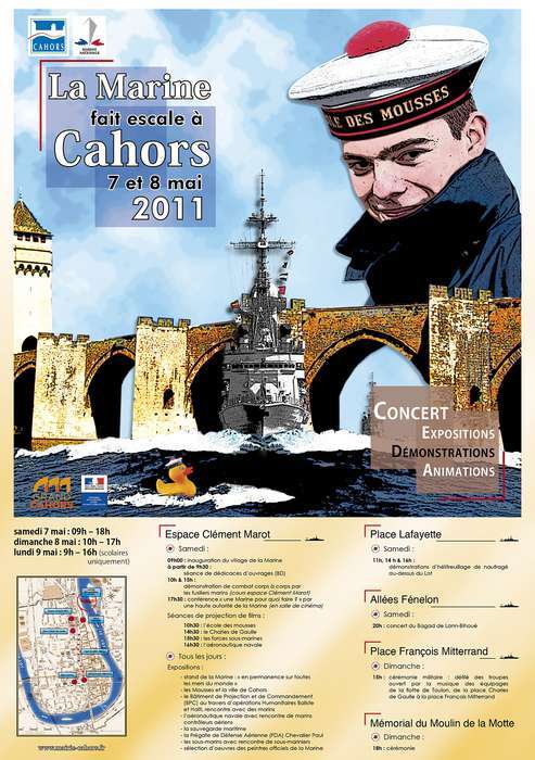 La Marine fait escale à Cahors le 7 et 8 mai 2011