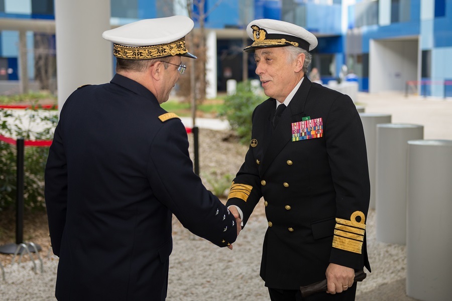 L'amiral Prazuck rencontre son homologue portugais, l’amiral António Manuel Fernandes Da Silva Ribeiro