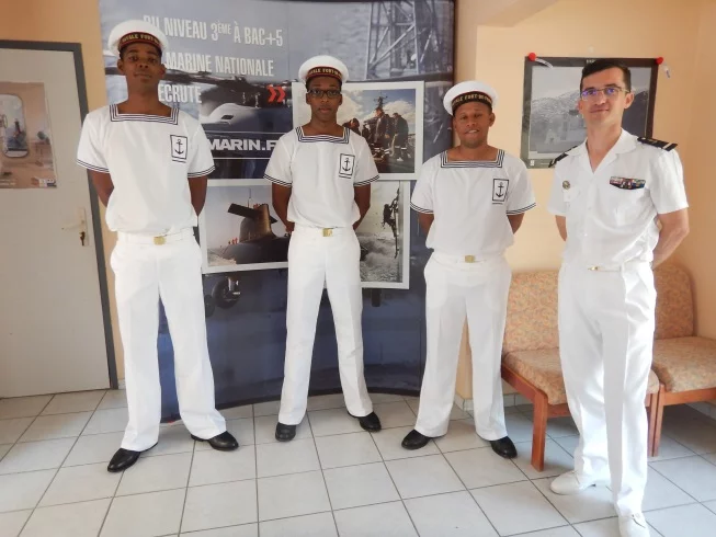Trois nouvelles recrues pour la Marine nationale en Martinique 