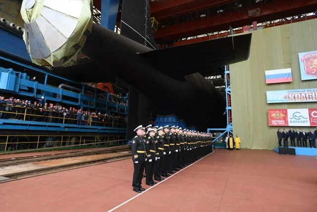 Lancement du sous-marin nucléaire russe Krasnoyarsk
