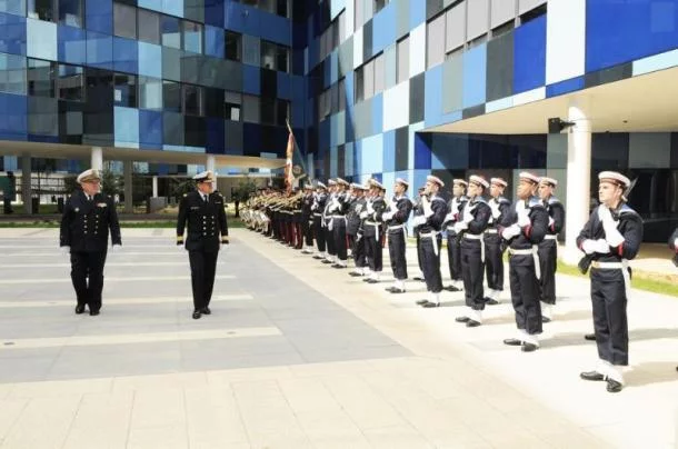 Le CEMM a reçu son homologue Belge, l’amiral Heeren