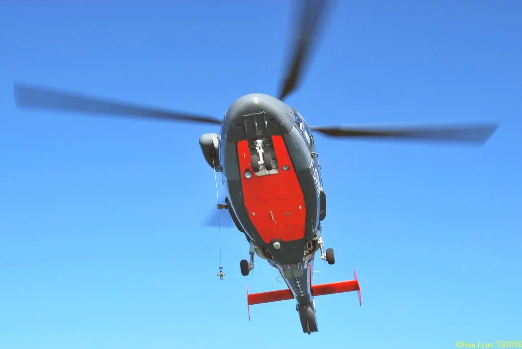 L'hélicoptère Dauphin de service public