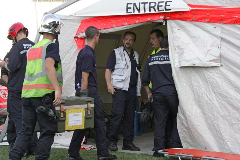 Intervention des marins-pompiers de Marseille