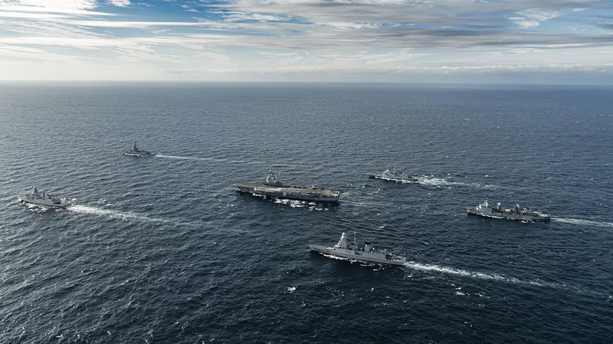 Les bâtiments participant à l'exercice PEAN 2019
