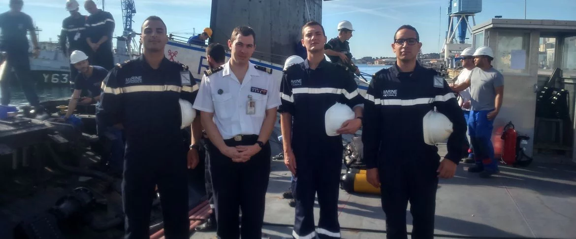 Les élèves commissaires en stage de découverte du milieu maritime