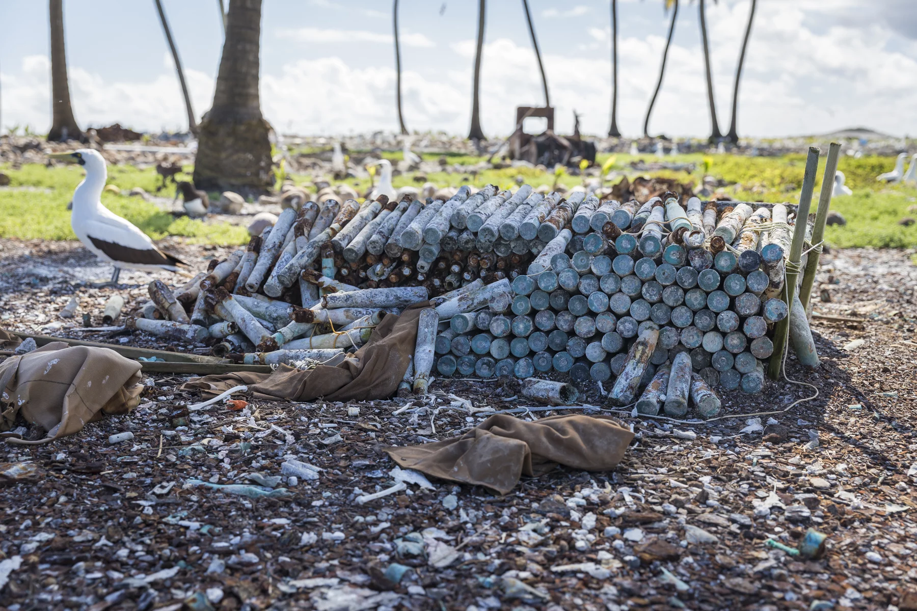 Les munitions abandonnées sur Clipperton après la 2è Guerre Mondiale