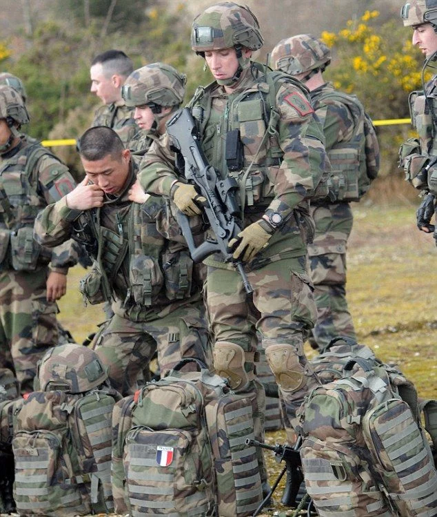 Exercices au cap Browndown