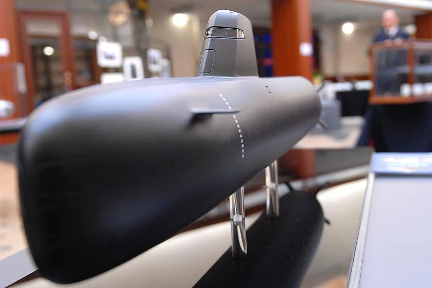 Une maquette de l'Andrasta