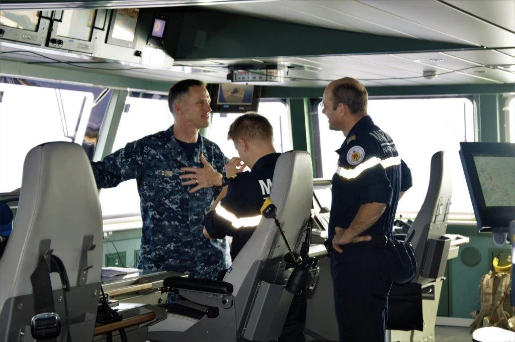 Le commandant du Carrier Strike Group 11 à bord de l'Auvergne