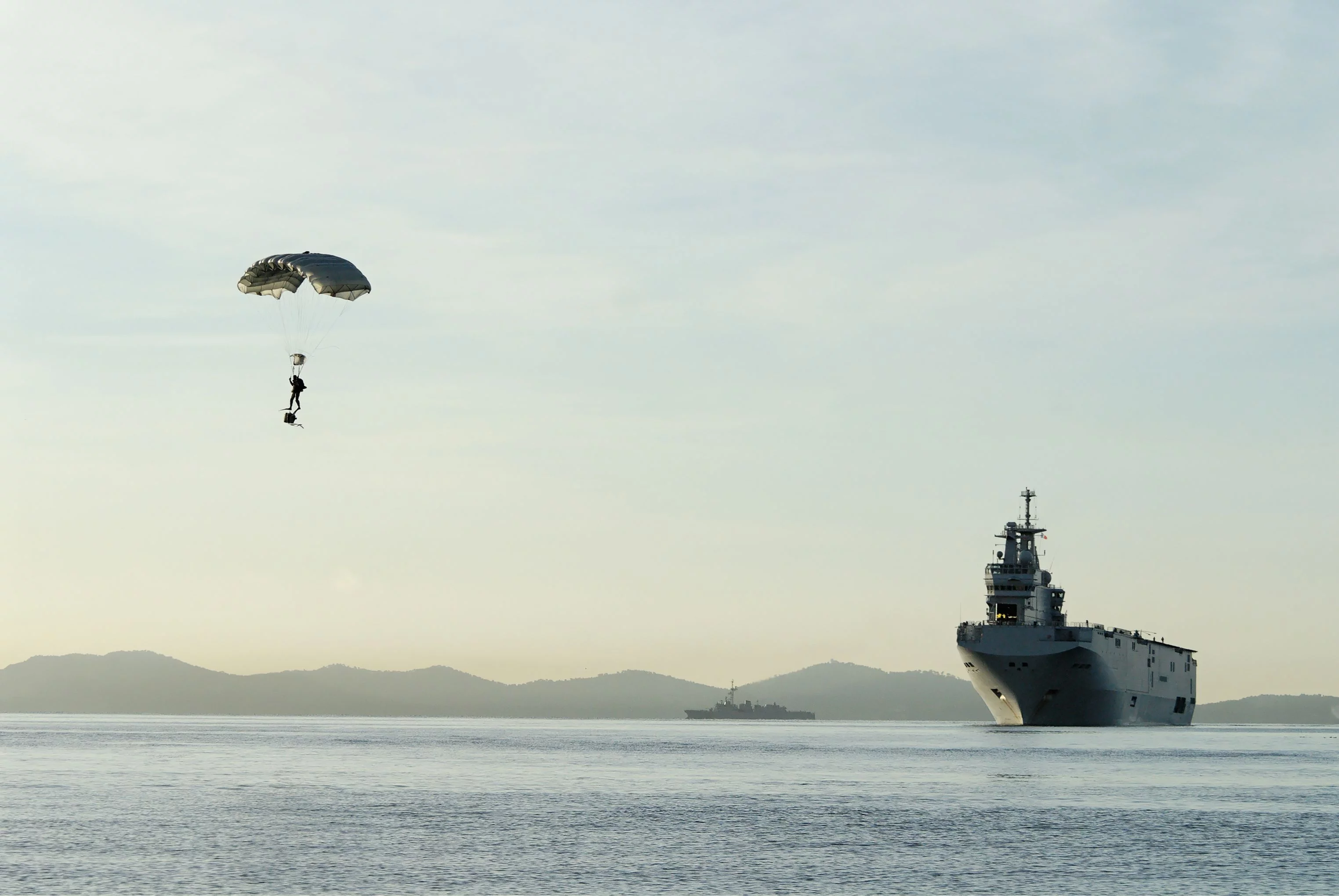 Sécurisation de la plage par les commandos marine