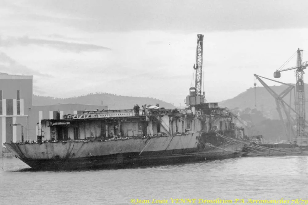 Démolition de l'Arromanches