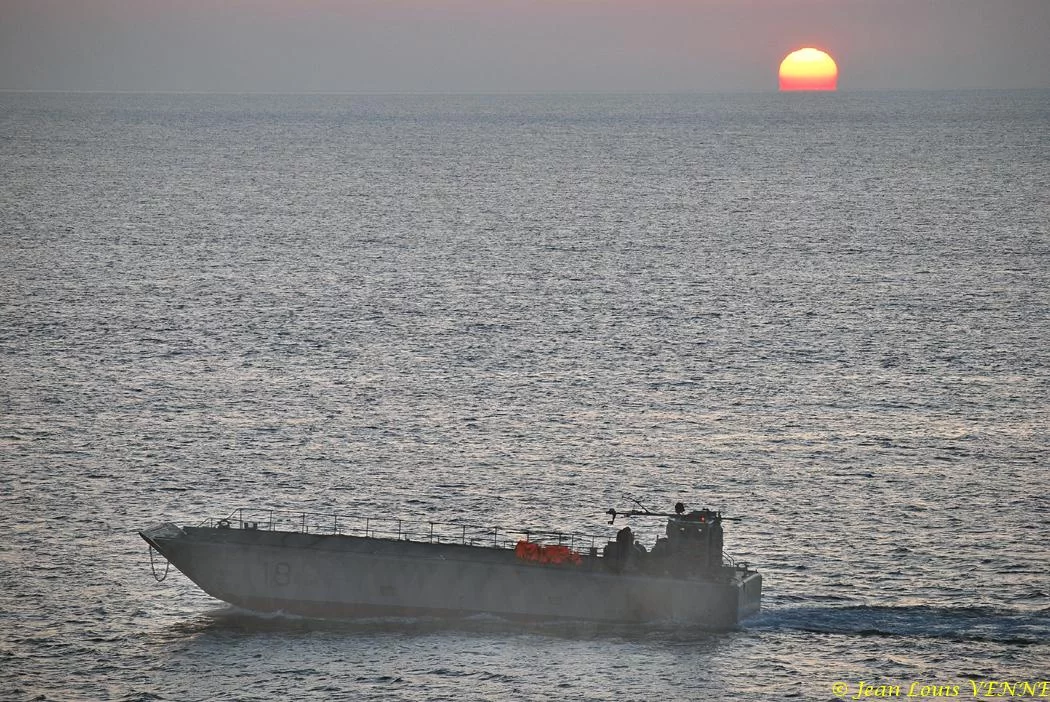 Un engin de débarquement de la flottille amphibie