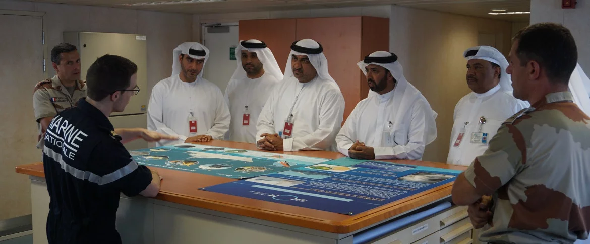 Visite de l’Abu Dhabi National Oil Company à bord du Beautemps-Beaupré