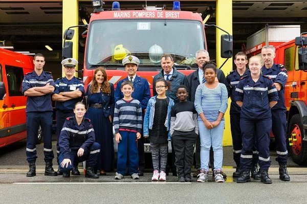 Opération citoyenne avec les marins-pompiers de Brest