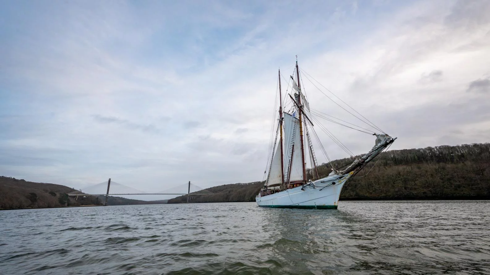 La goélette Belle Poule en rade de Brest