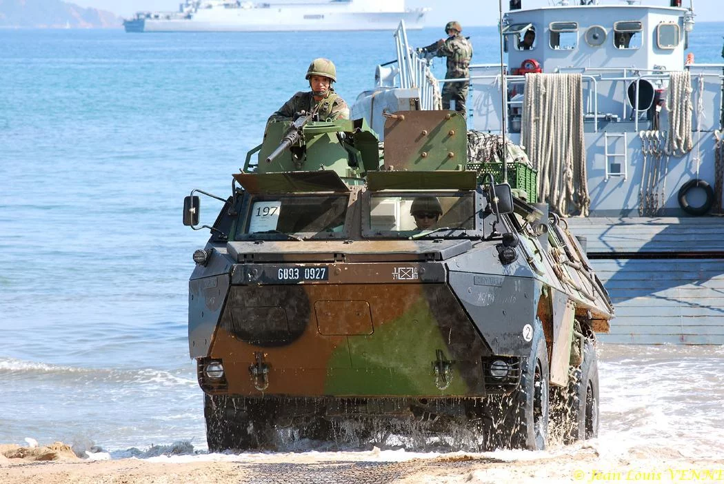 Débarquement des véhicules