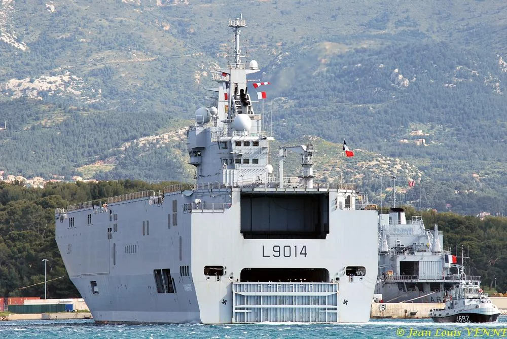 Le Tonnerre rentre à Toulon après une mission Corymbe