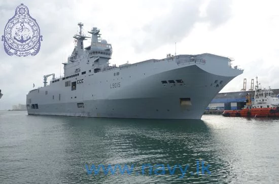 Le BPC Dixmude arrive au Sri Lanka