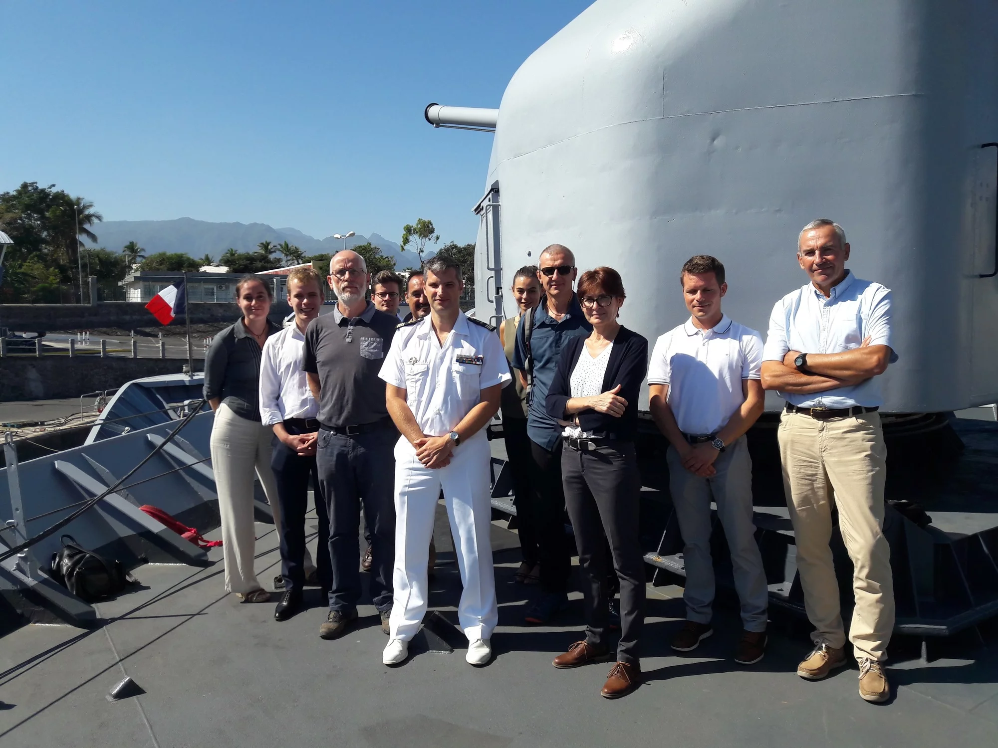 Les chefs de districts des Terres australes et antarctiques françaises reçus à bord du Floréal 