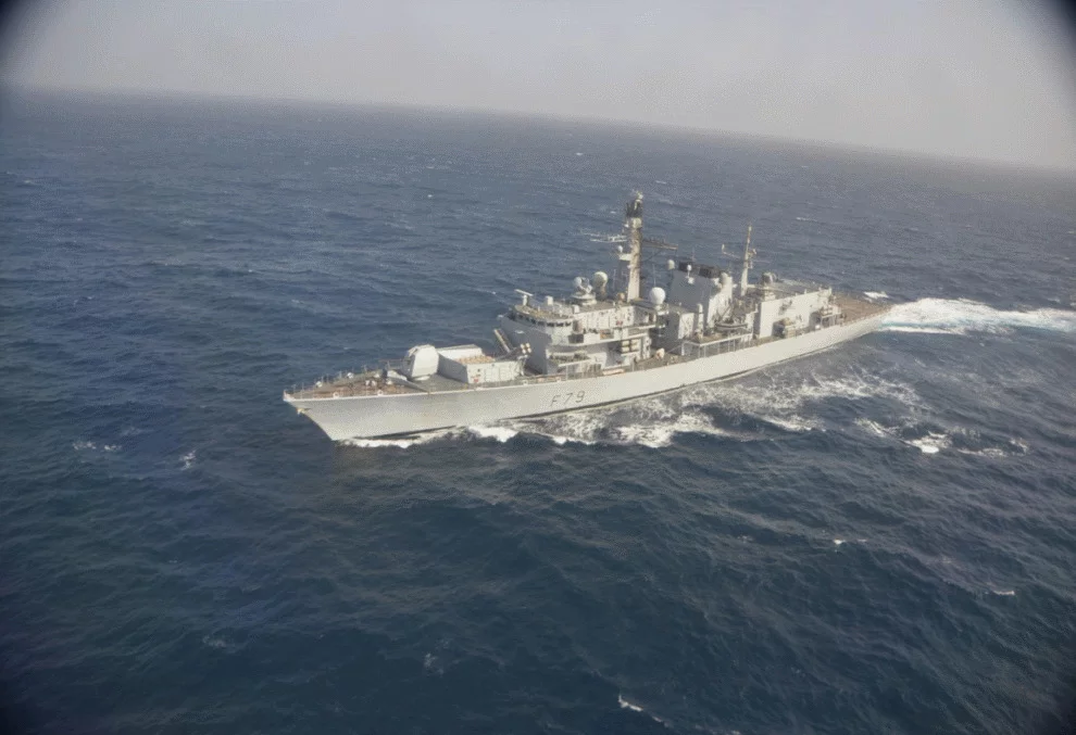 La frégate britannique HMS Portland