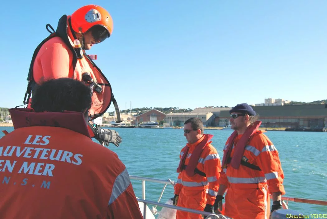 L'équipage de la vedette de la SNSM