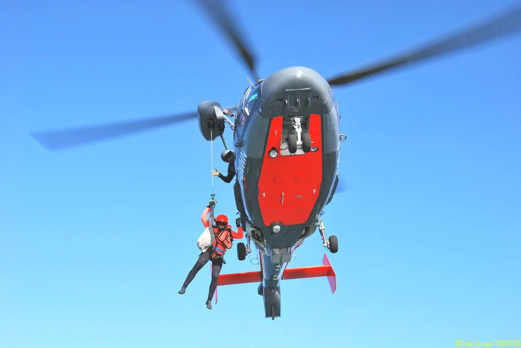 L'hélicoptère Dauphin de service public