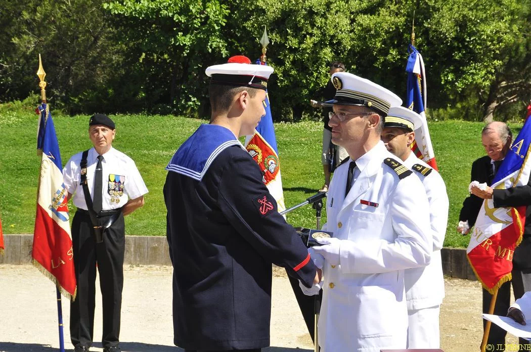 Les stagiaires de la préparation militaire marine de La Seyne-sur-mer reçoivent leur brevet