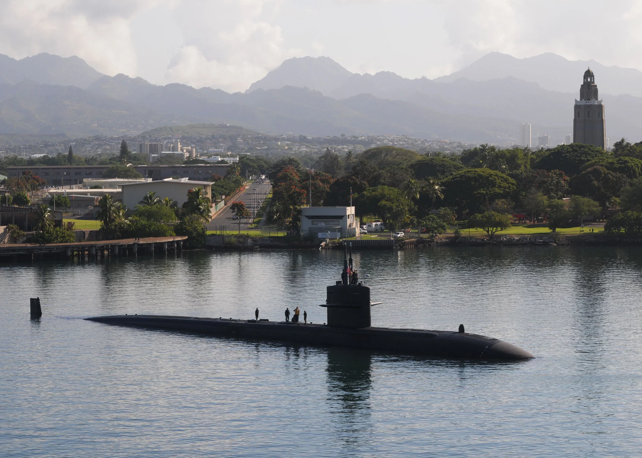 L'USS La Jolla à Pearl Harbour en 2012