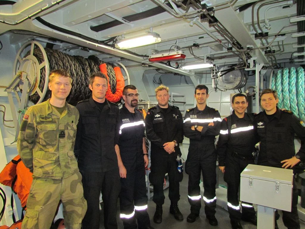 4 marins du Surcouf se sont rendus sur l’Helge Instad