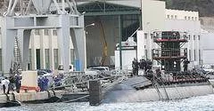 Après l'incident, le sous-marin reste amarré Ã  la cale de Navantia