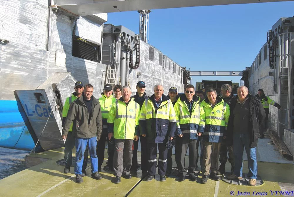 Premier plageage du L-CAT avec matériel roulant