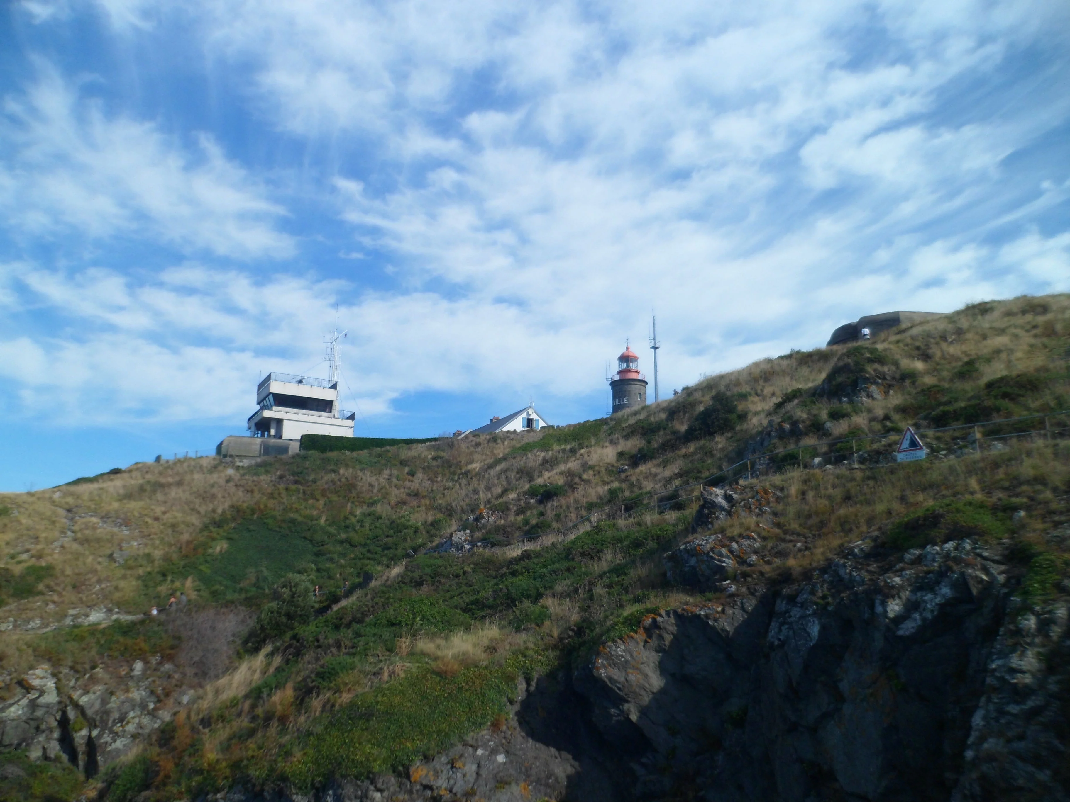Sémaphore et phare de la pointe du Roc à Granville