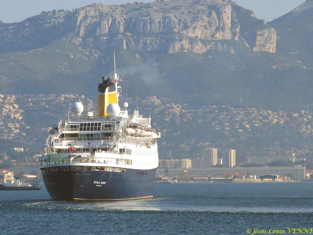Le paquebot Saga Rose à Toulon