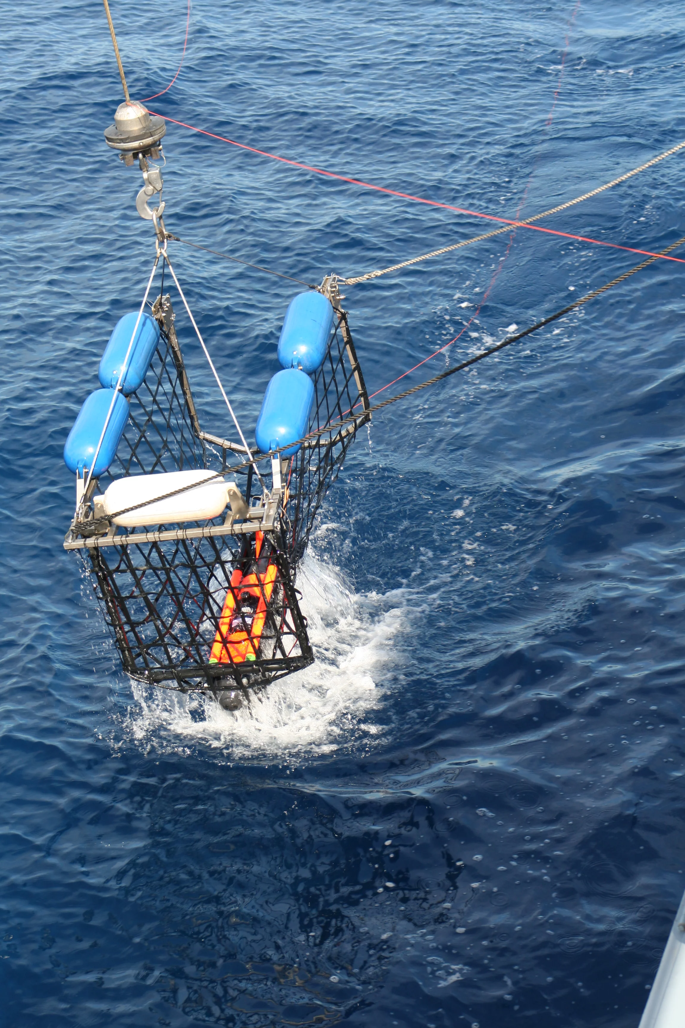 Récupération du drone SeaFox