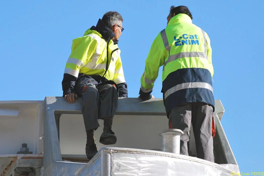 Le préfet maritime assiste à une démonstration du L-CAT