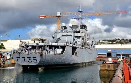 Le « Germinal » en arrêt au bassin